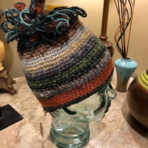 NWT Handcrafted wool burnt orange, warm winter hat